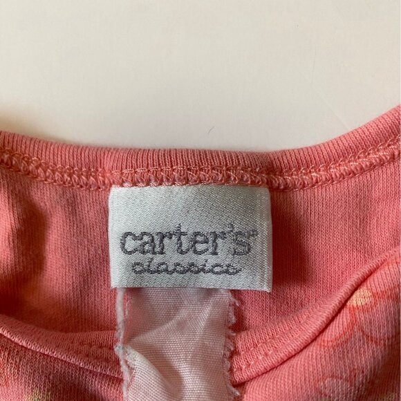 Baby Girl 3pc Bodysuit Bundle Size 3M Carters Pink Floral & Striped Patterns - Picture 6 of 11